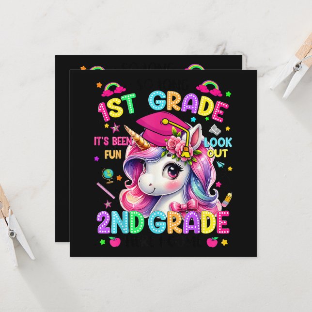 So Long 1st Grade 2nd Grade Here I Come (Front/Back In Situ)