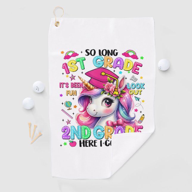 So Long 1st Grade 2nd Grade Here I Come Golf Towel (InSitu)