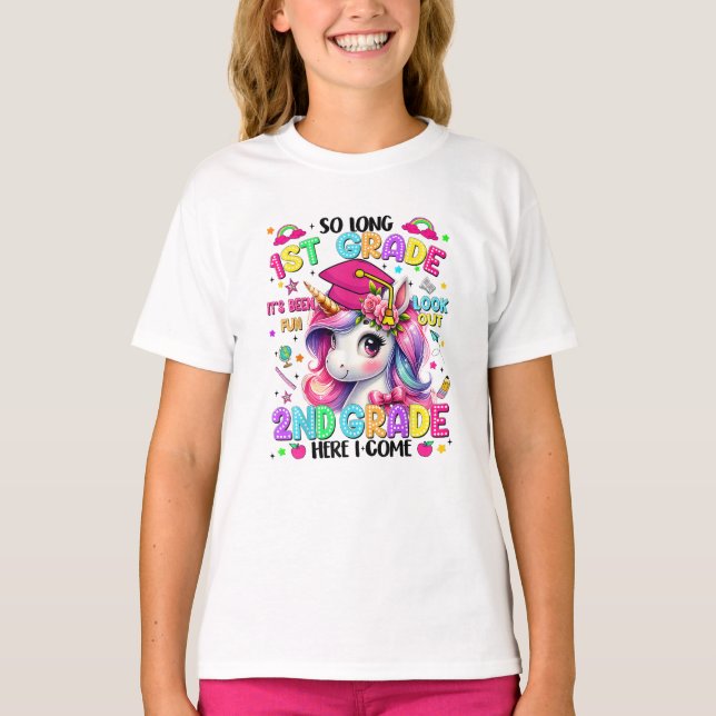 So Long 1st Grade 2nd Grade Here I Come T-Shirt (Front)