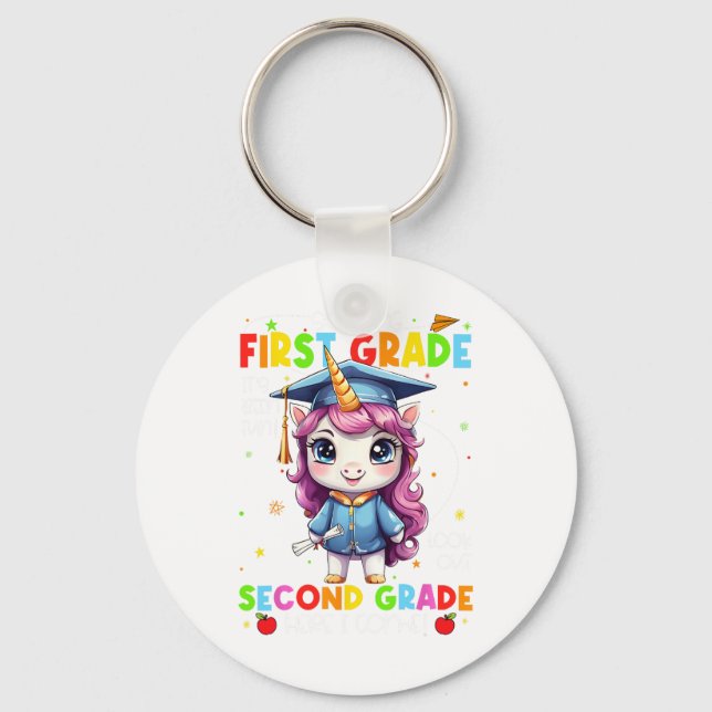 So Long 1st Grade Graduation Last Day Of School  Keychain (Front)