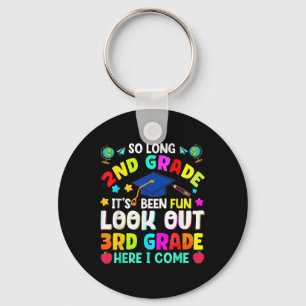 So Long 2nd Grade Graduation Graduate Teacher Kids Keychain