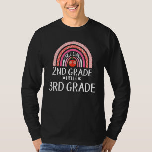 SO LONG 2nd GRADE HELLO 3rd GRADE Rainbow Teacher T-Shirt
