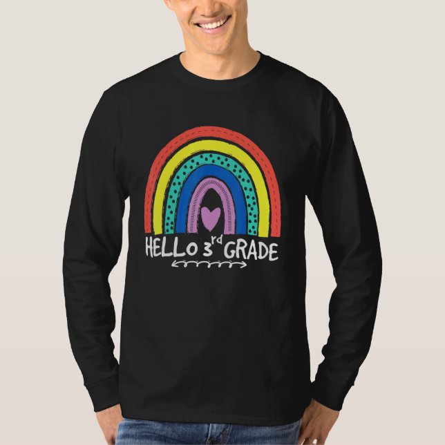 So Long 2nd Grade Hello 3rd Grade Teacher Student  T-Shirt (Front)