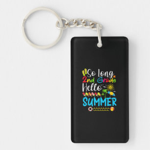 So Long 2nd Grade Hello Summer Last Day Of School. Keychain