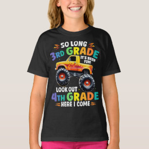  So Long 3rd Grade Graduation Monster Truck  T-Shirt