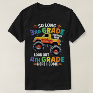 So Long 3rd Grade Graduation Monster Truck T-Shirt