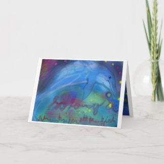 So long and thanks for all the fish thank you card