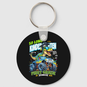 So Long Kindergarten Graduate Dinosaur 1st Grade H Keychain