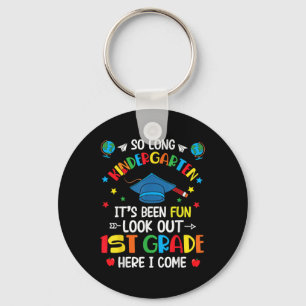 So Long Kindergarten Graduation 1st Grade Kids Boy Keychain