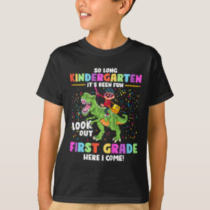 So Long Kindergarten Graduation Cl 2023 Dinosaur K T-Shirt