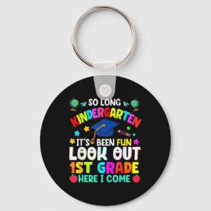 So Long Kindergarten Graduation Grad Teacher Kid B Keychain