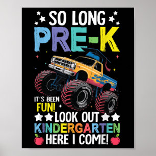 So Long Pre-k Preschool Graduation Kindergarten He Poster