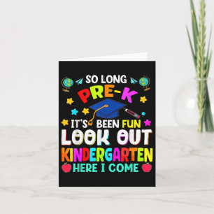 So Long Prek Graduation Graduate Teacher Kid Boy G Card