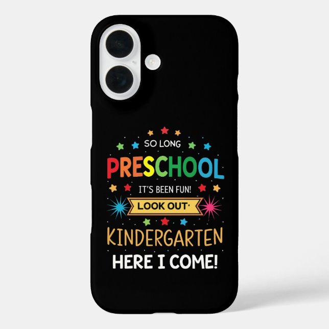 So Long Preschool Graduation Graduate Teacher Kid  Case-Mate iPhone Case (Back)