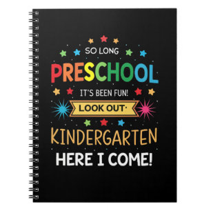 So Long Preschool Graduation Graduate Teacher Kid Notebook
