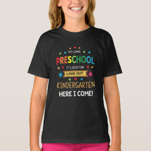 So Long Preschool Graduation Graduate Teacher Kid T-Shirt