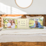 So Lucky to Have You Curly Bracket 2 Photo Body Pillow<br><div class="desc">Personalized photo body pillow for someone special. The design features curly brackets to frame your photo's (defining who's WE and who's YOU). Lettered in casual handwriting and skinny font typography, the wording reads: WE are so lucky to have YOU. The photo template is set up for you to add your...</div>