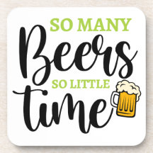 So Many Beers Coaster Set – Funny Beer Quote Bar C