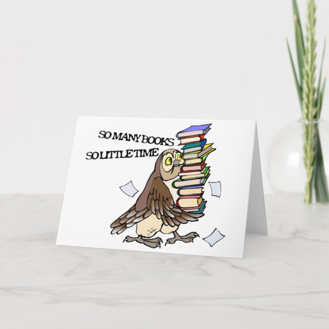 So Many Books Card (Front)