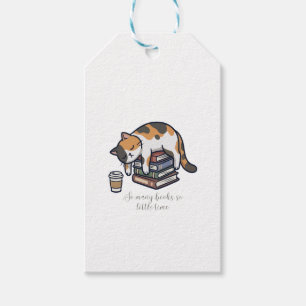 So Many Books Cat Gift Tags