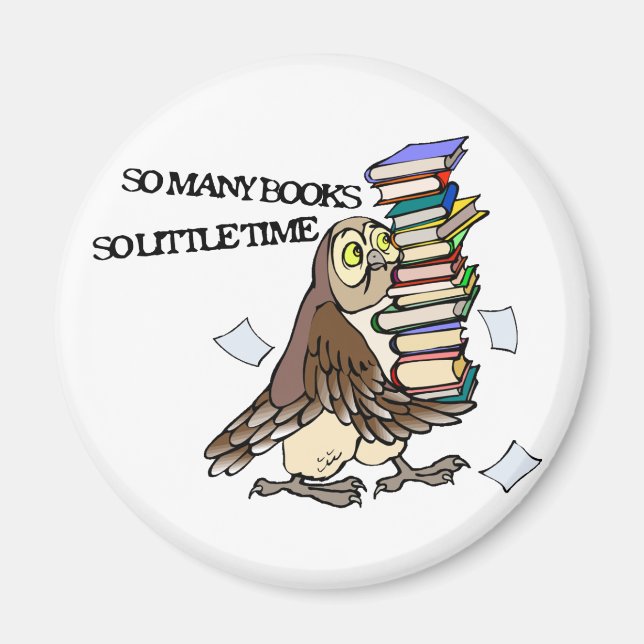 So Many Books Magnet (Front)