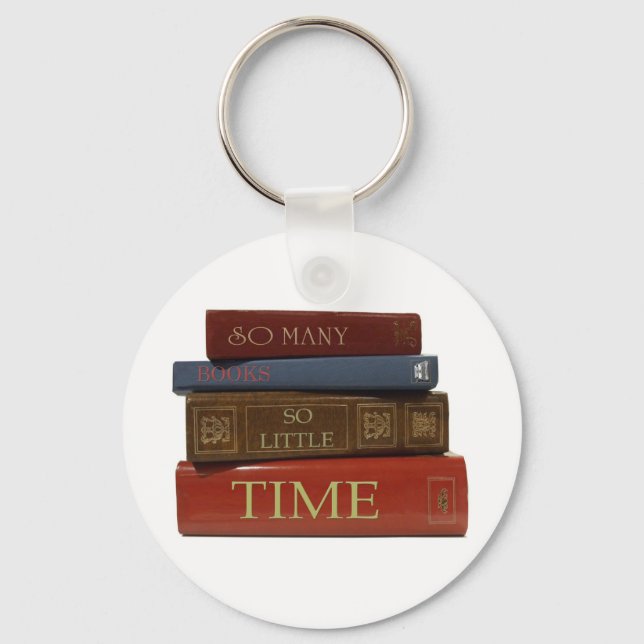 So Many Books So Little Time Keychain (Front)