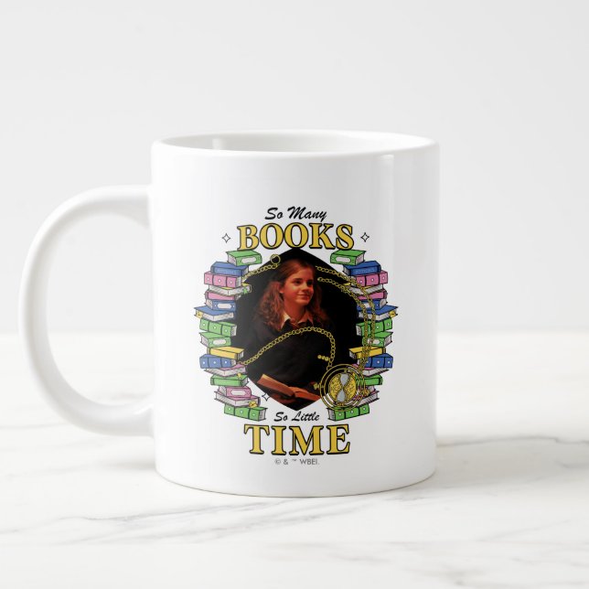 So Many Books, So Little Time Large Coffee Mug (Left)