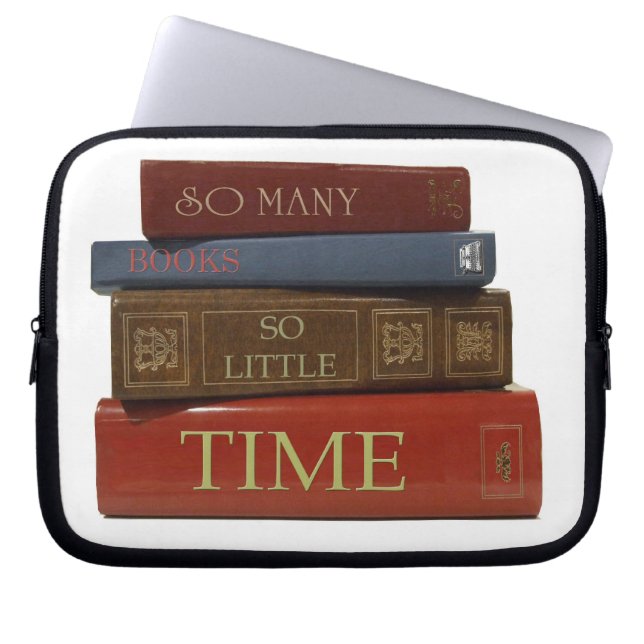 So Many Books So Little Time Notebook Sleeve (Front)