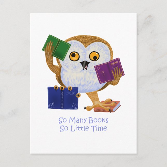 So Many Books So Little Time Postcard (Front)