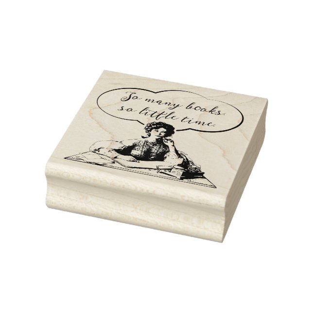 SO MANY BOOKS SO LITTLE TIME RUBBER STAMP (Stamp)