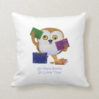 So Many Books So Little Time Throw Pillow