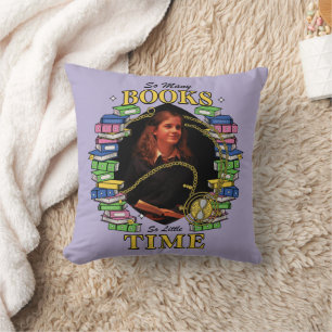So Many Books, So Little Time Throw Pillow