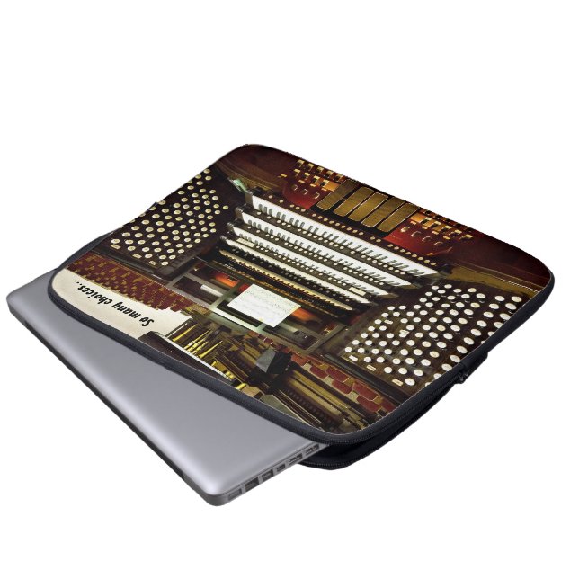 So many choices funny pipe organ laptop sleeve (Front Bottom)