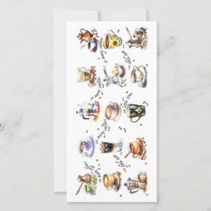 So many coffees, so little time holiday card