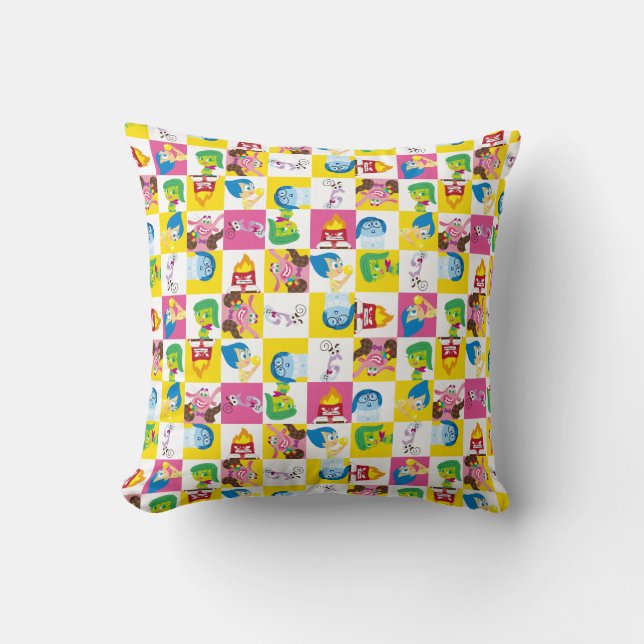 So Many Emotions Pattern Throw Pillow (Front)