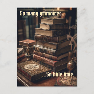 So Many Grimoires Wicca  Postcard