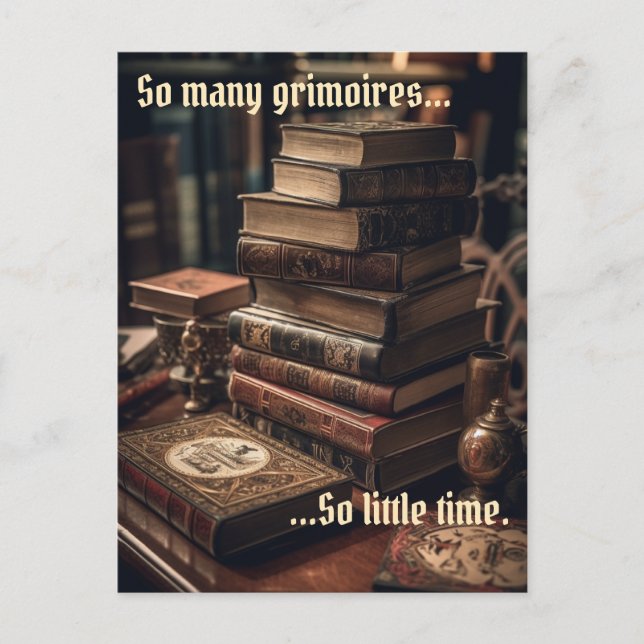 So Many Grimoires Wicca  Postcard (Front)