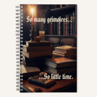 So Many Grimoires Wizard, Wiccan Notebook