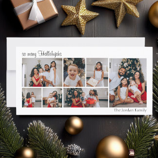 So Many Hallelujahs Modern Religious Christmas Holiday Card
