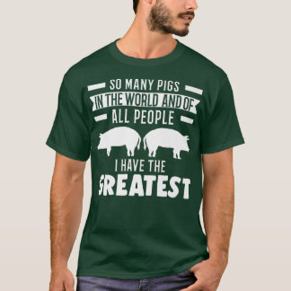 So Many Pigs In The World Pigs Premium 5296 T-Shirt