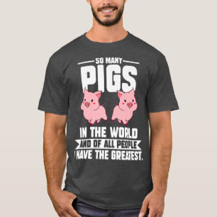 So many pigs in the world pigs Premium T-Shirt