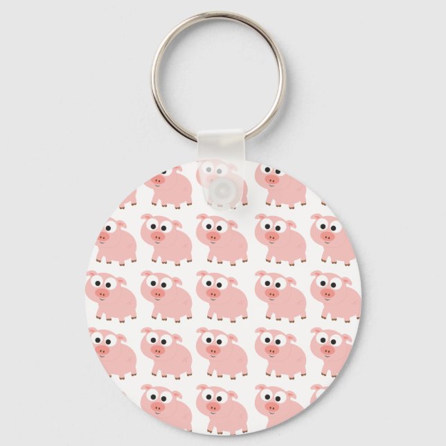 So Many Pigs Keychain (Front)