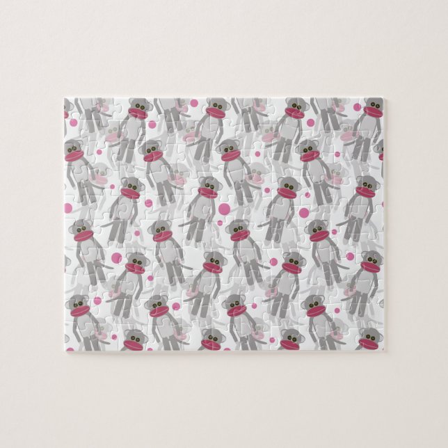 So Many Sock Monkeys! Jigsaw Puzzle (Horizontal)