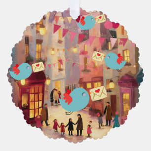 SO MANY VALENTINES FOR DELIVERY ORNAMENT CARD