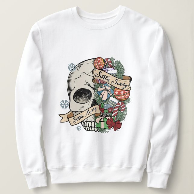 So merry its scary sweatshirt (Design Front)
