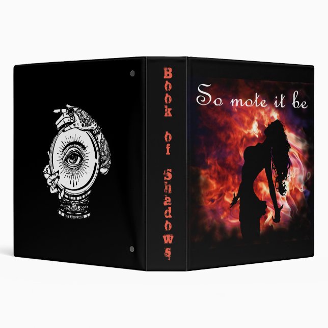 So Mote It Be Book of Shadows/ Spell Book Binder (Background)