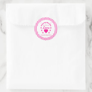 So Much Love Baby Shower Classic Round Sticker