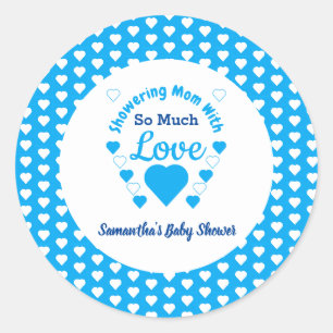 So Much Love Baby Shower Classic Round Sticker