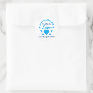 So Much Love Baby Shower Classic Round Sticker
