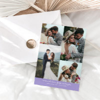 So Much Love Elegant Wedding Photo Lilac